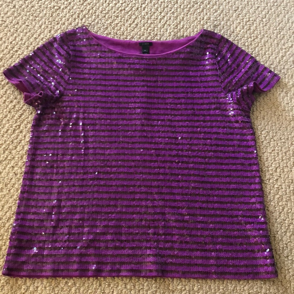 J  Crew sequined top.